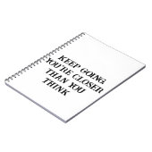 Behalt Going Motivierend Women's Notebook Notizblock (Linke Seite)