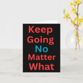 Behalt Going No What - Motivierend Design Karte (Gelbe Blume)
