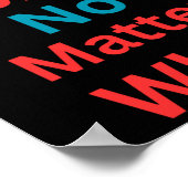 Behalt Going No What - Motivierend Design Poster (Ecke)