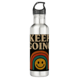 Behalt Going: Positivität in jedem Schritt Edelstahlflasche