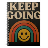 Behalt Going: Positivität in jedem Schritt Notizblock (Vorderseite)