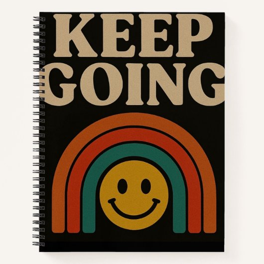 Behalt Going: Positivität in jedem Schritt Notizblock (Vorderseite)