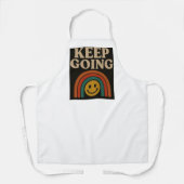 Behalt Going: Positivität in jedem Schritt Schürze (Vorderseite)