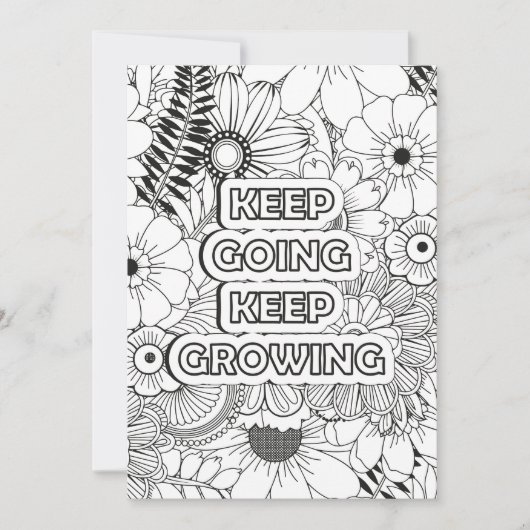 Behalt Going Quote | Farbe für Ihren eigenen Gruß (Vorderseite)