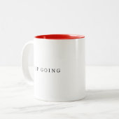 Behalt Going Trendy & Elegante Design Zweifarbige Tasse (Vorderseite Links)