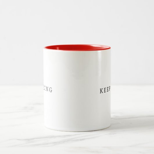 Behalt Going Trendy & Elegante Design Zweifarbige Tasse (Mittel)