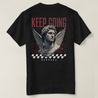 Behalt Going Winged Statue Motivation Design T-Shirt
