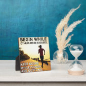 Behalt Going - Women's Running Workout Motivierend Fotoplatte (InSitu)