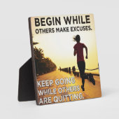 Behalt Going - Women's Running Workout Motivierend Fotoplatte (Vorderseite)