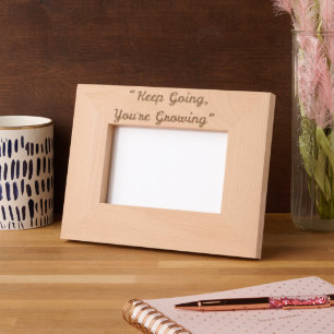 Behalt Going You're Growing - Motivierend Angebot Geätzte Rahmen