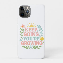Behalt Going You're Growing Motivierend Floral Case-Mate iPhone Hülle