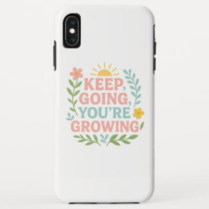 Behalt Going You're Growing Motivierend Floral Case-Mate iPhone Hülle