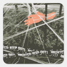 Behalt Halloween Hand in Bushes Spooky Stickers