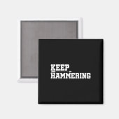 Behalt Hammering Archery Motivierend Bow Hu Magnet (Vorderseite/Rückseite)