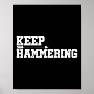 Behalt Hammering Archery Motivierend Bow Hu Poster
