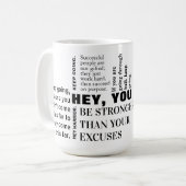 Behalt, härter motivierend Anführungszeichen zu se Kaffeetasse (Vorderseite Links)