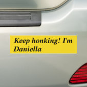 Behalt Honking Ich bin Daniella Autoaufkleber (Auf Auto)