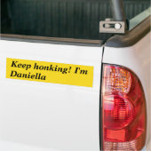 Behalt Honking Ich bin Daniella Autoaufkleber (Auf Lkw)
