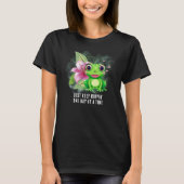 Behalt Hoppin' farbenfroher Frosch Erwachsener T - T-Shirt (Vorderseite)