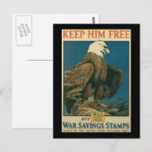 Behalt ihm den Zweiten Weltkrieg Postkarte (Vorne/Hinten)