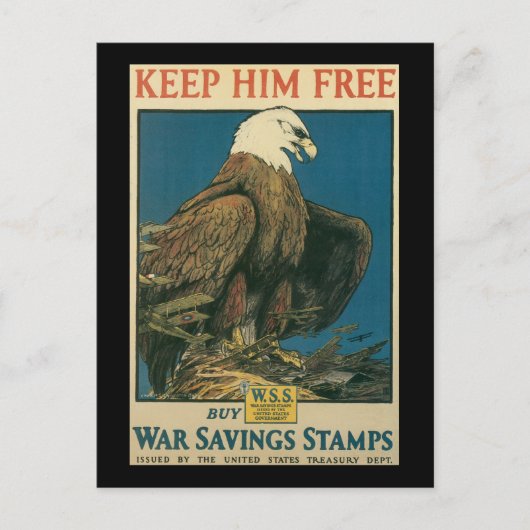 Behalt ihm den Zweiten Weltkrieg Postkarte (Vorderseite)