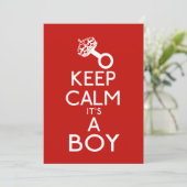 Behalt ihm einen Jungen. Ankündigung (Stehend Vorderseite)