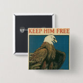 Behalt Ihm frei Button (Vorne & Hinten)