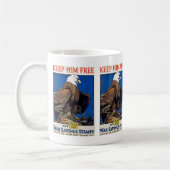 Behalt Ihm frei Kaffeetasse (Links)