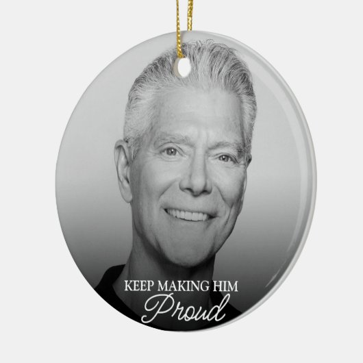 Behalt, ihm Stolz zum Vater zu machen Keramik Ornament (Links)