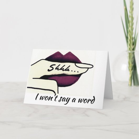 **BEHALT IHRES ALTERSGEHEIMNISSES*** GEBURTSTAG KARTE (Vorderseite)