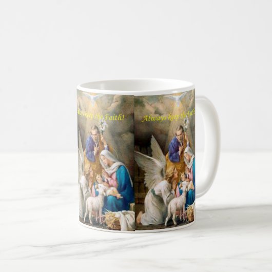 Behalt immer den Glauben, Jesus Tasse (VorderseiteRechts)