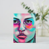 Behalt in Touch | Hübsche Kunst Postkarte (Stehend Vorderseite)