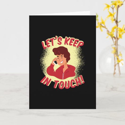 Behalt in Touch Karte (Gelbe Blume)