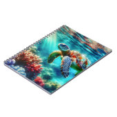 Behalt in Touch | Meeresschildkröten schwimmen Notizblock (Linke Seite)