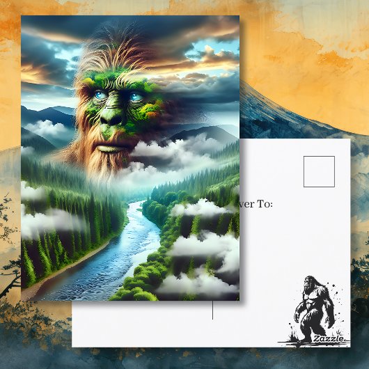 Behalt in Touch | Mit Augen Bigfoot Postkarte