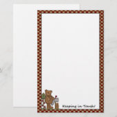 Behalt in Touch Stationery (Bär) Briefpapier (Vorne/Hinten)