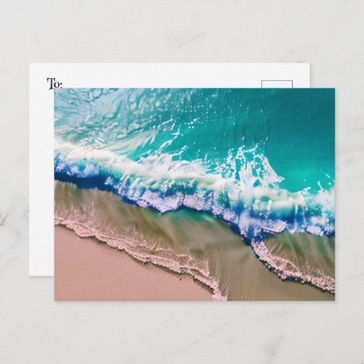 Behalt in Touch | Türkiswache Postkarte (Vorne/Hinten)