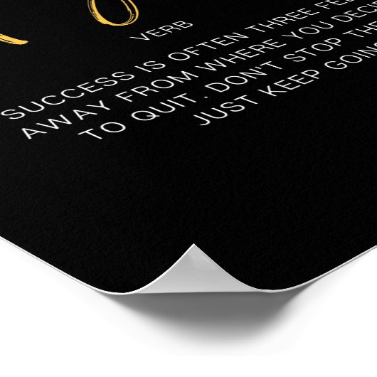 Behalt Inspirierend Angebot Poster (Ecke)