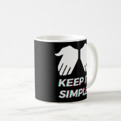 BEHALT IT EINFACH Khaby Lame Kaffeetasse (VorderseiteRechts)