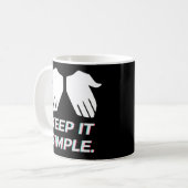 BEHALT IT EINFACH Khaby Lame Kaffeetasse (Vorderseite Links)