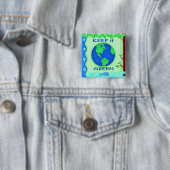 Behalt It Green Rett Earth Environment Art Button (Beispiel)