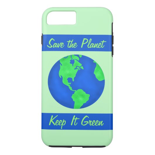 Behalt It Green Rett Earth Environment Art Case-Mate iPhone Hülle (Rückseite)