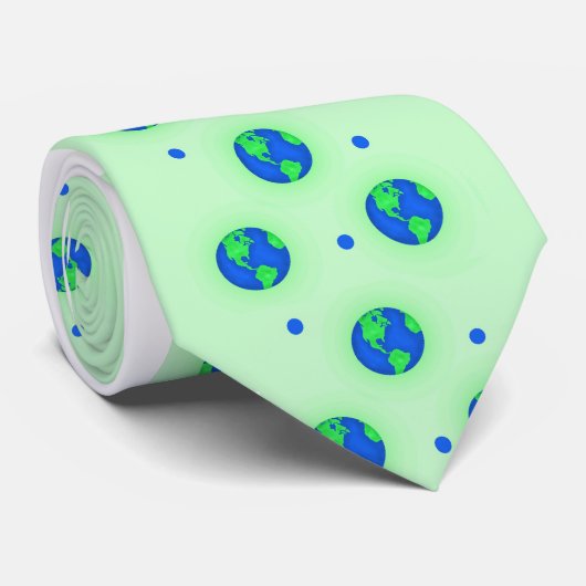 Behalt It Green Rett Earth Environment Art Krawatte (Gerollt)