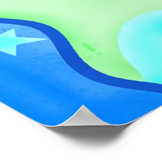 Behalt It Green Rett Earth Environment Art Poster (Ecke)