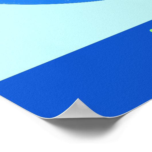 Behalt It Green Rett Earth Environment Blue Wall A Poster (Ecke)