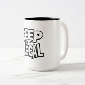 Behalt IT Legal Coffee Cup Novelty Trinkbehälter Zweifarbige Tasse (VorderseiteRechts)