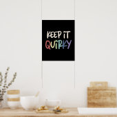 Behalt It Quirky Bleibe komisch Poster (Küche)