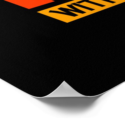 Behalt It Real mit Hip Hop Poster (Ecke)