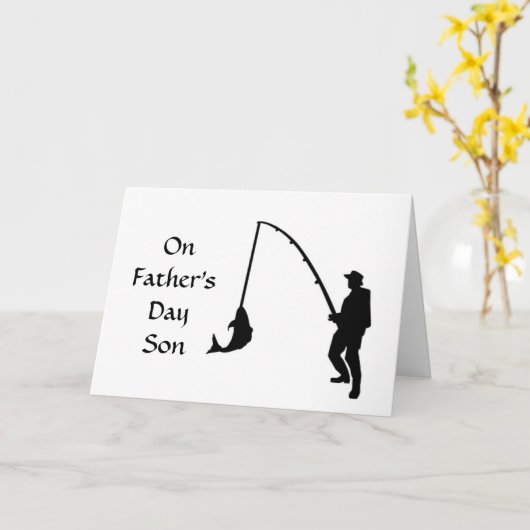 **BEHALT IT REEL** AM **VATER'S DAY** SON KARTE (Gelbe Blume)