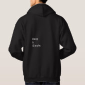 BEHALT IT SIMP. VOL 1  HOODIE (Rückseite)